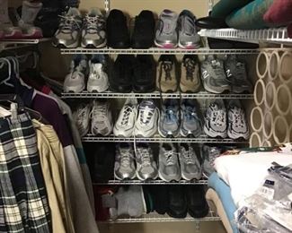 Clothing and shoes. Clothing sizes large to 4 XL priced miscellaneous.  shoes  and sneakers in excellent . condition priced at 20.00 each. Sizes 9 through 11