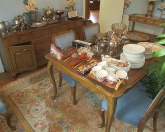DR Table & 6 Chairs $225. Sideboard $95.