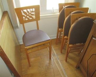 Stackmore Folding Chairs and Card Table $200.