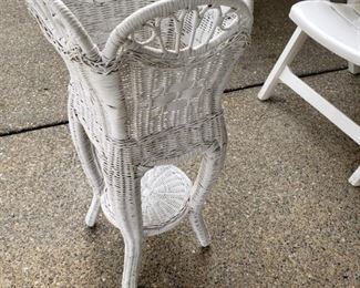 Wicker Plant Stand $40