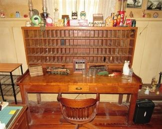 Rare Post office or hotel mail desk