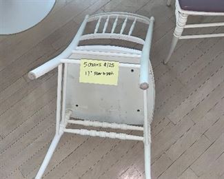 Photo Inv #56 -  White Chairs $125 ALL