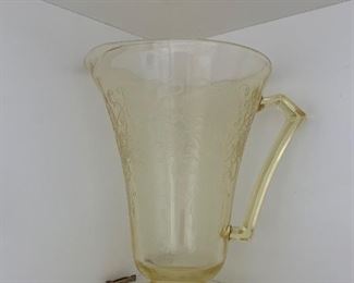 Photo Inv #61 Amber Glass Pitcher - $20