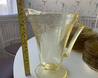 Photo Inv #61 Amber Glass Pitcher - $20