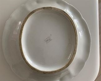 Photo Inv #63 - Handled Platter - $10 - Measurements and Mark 