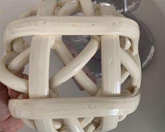 Photo Inv #66 - Ceramic Bread Basket - $8 - underside 