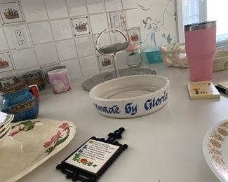 Photo Inv #75 - Pie Plate - "Homemade by Gloria"