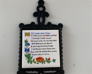 Photo Inv #80 - Mom and Dad - Small Trivet  $3