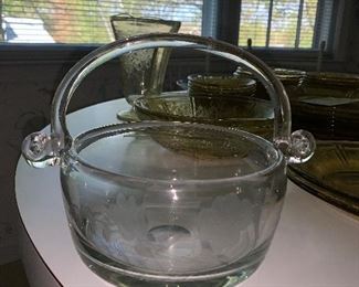 Photo Inv #145 /  $10 Glass Handled Bowl 