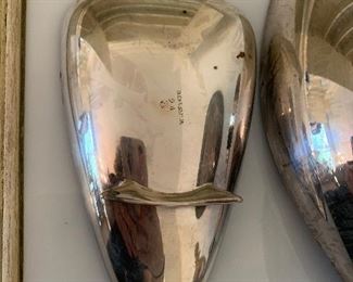 Photo Inv #181  snack/nut dishes - Marked Reed & Barton - Triangle $15 / Oval $20 