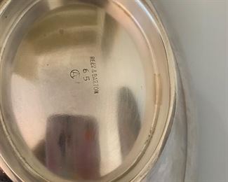 Photo Inv #181  snack/nut dishes - Marked Reed & Barton - Triangle $15 / Oval $20 