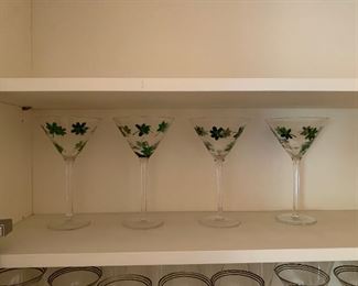 Photo Inv #182 Painted Martini Glasses - $6