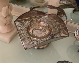 Photo Inv #209 - Silver Plated Serving Piece - Handled & Square - $20