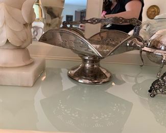 Photo Inv #209 - Silver Plated Serving Piece - Handled & Square - $20