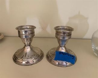 Photo Inv #231- Sterling Candlesticks 