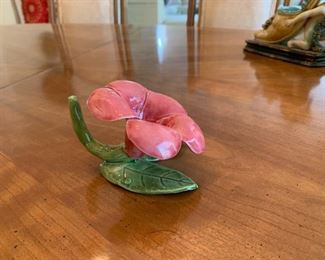 Photo Inv #234- Porcelain Flower Marked "Puerto Rico"