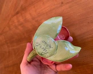 Photo Inv #234- Porcelain Flower Marked "Puerto Rico"