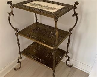 Photo Inv # 13 - Three tiered Metal Shelf  Sold to Family 