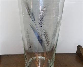 Photo Inv #249- Vase with Silver Wheat Motif - $20