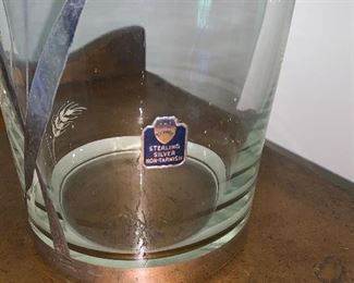 Photo Inv #249- Vase with Silver Wheat Motif - $20