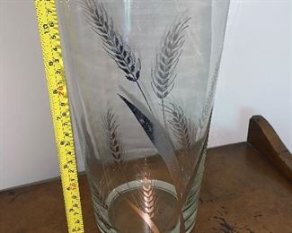 Photo Inv #249- Vase with Silver Wheat Motif - $20