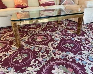 Photo Inv #257 - Brass Cocktail Table - $300 