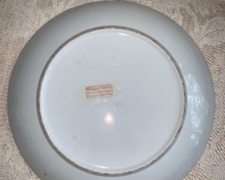 Photo Inv #26 Decorative Plate - $20 - back 