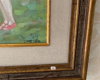 Photo Inv #38 - Painting of Two Girls - George Shelly  - Sold to Family 