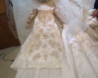 Photo Inv #350 -Wedding Dress with Veil & Undergarments $100