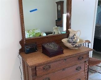 Photo Inv #366 - Three Drawer Dresser with Mirror Attached - $160