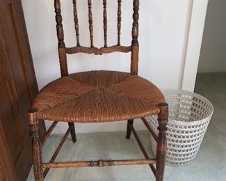 Photo Inv #367 - Rush Seat Chair - $35