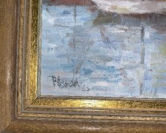 Photo Inv #381 - Art - Painting with Boats  - $75