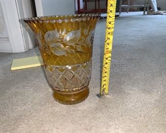 Photo Inv #380 - Cut  to Clear Vase - $18