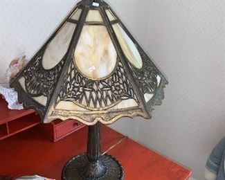Photo Inv #42 -  Slag Glass Lamp - $50