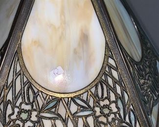 Photo Inv #42 -  Slag Glass Lamp - $50 - Detail 