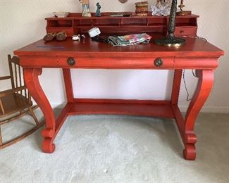 Photo Inv #394 Red/ Orange Desk - $175