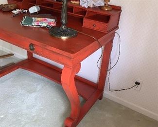 Photo Inv #394 Red/ Orange Desk - $175
