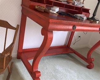 Photo Inv #394 Red/ Orange Desk - $175