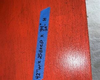 Photo Inv #394 Red/ Orange Desk - $175