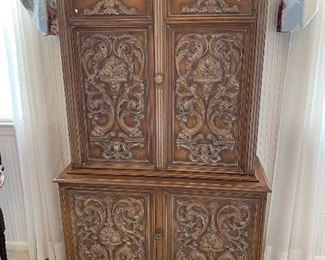 Photo Inv #50 -  Carved Armoire - $175