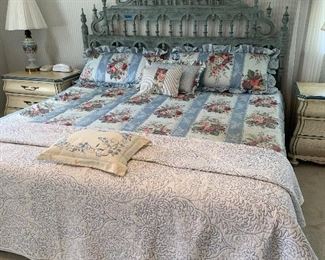 Photo Inv #508 - King Size Bed - Quality Mattress & Box Spring Included in Pristine Condition - $500
