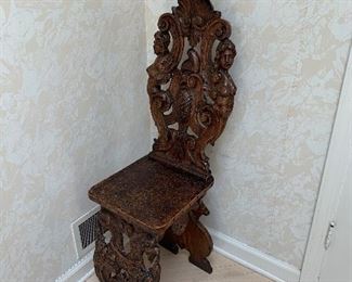 Photo Inv #515 Carved Chair - $200