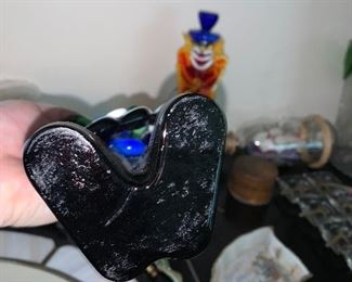 Photo Inv #564 - Murano Clowns - $50 both - One is damaged 