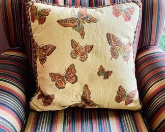 Upholstered Occasional Chair ===> $250 (butterfly pillow already sold)