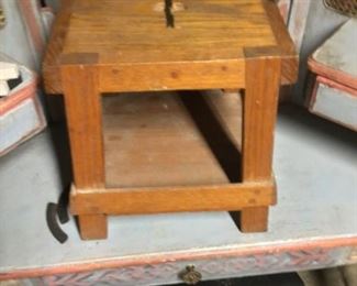 Old, solid Oak  stool. $15