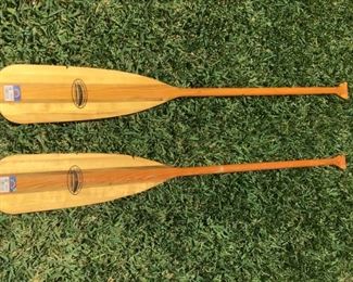 Pair of 5 foot Feather brand  Caviness Woodworkin paddles $40