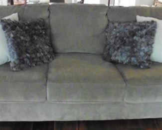 Gray micro suede couch. Comfy $300