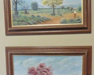 Owner's mother's paintings from Paraguay