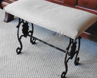 Petite iron based bench
