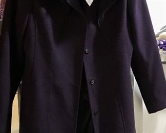 Tahari purple coat